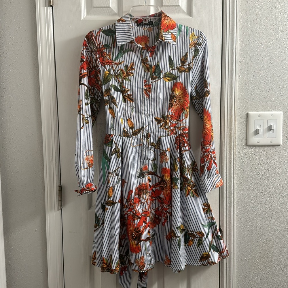 Zaful Button-down A-line Dress